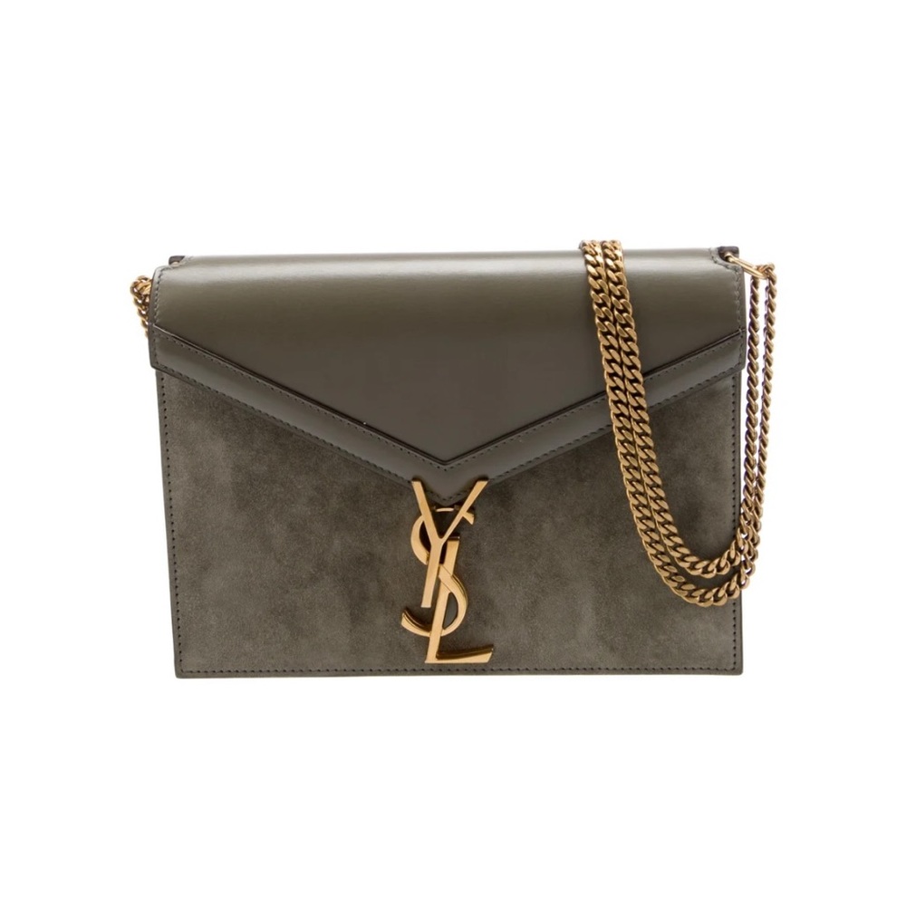 SAINT LAURENT
Suede Cassandra Clasp Bag